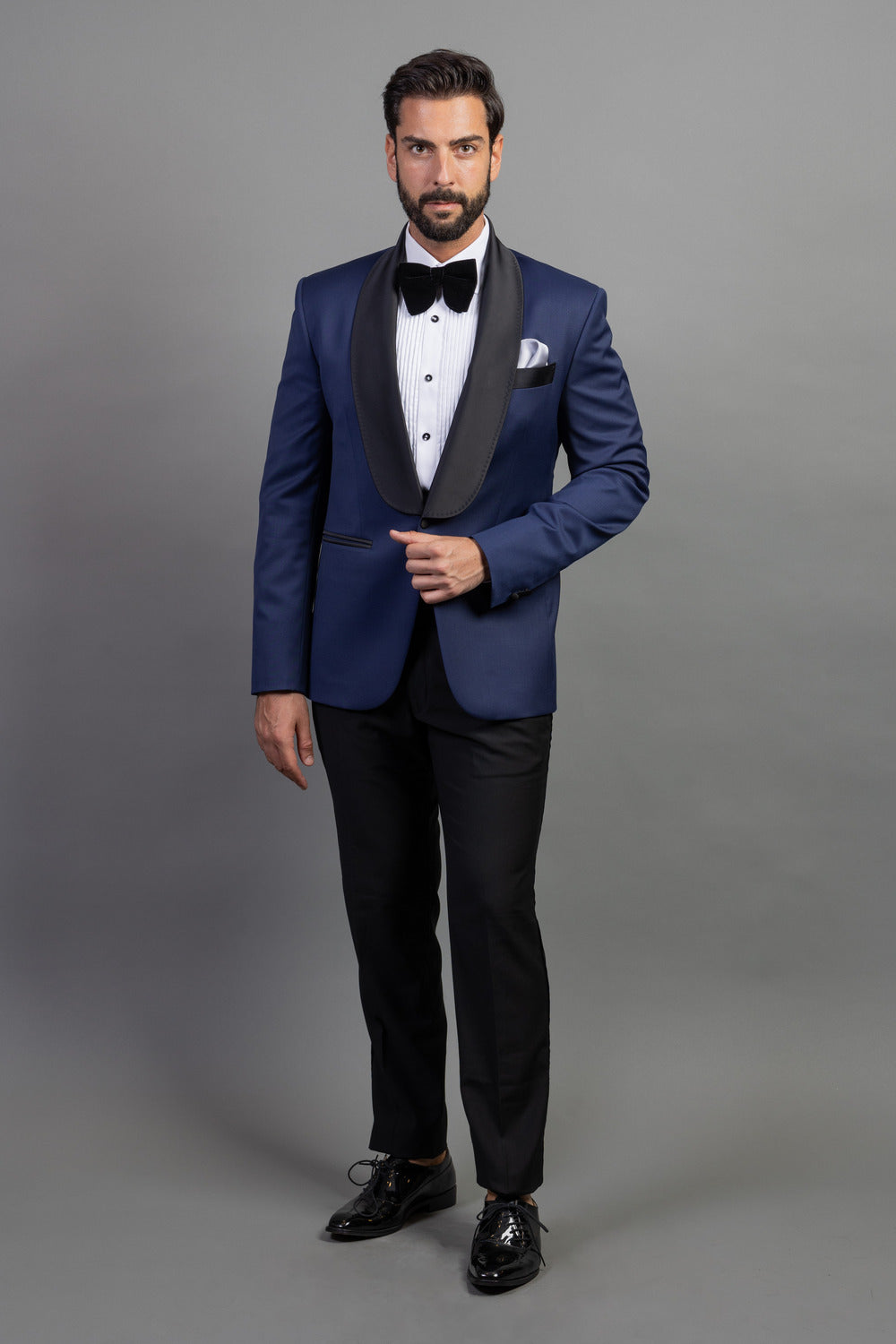 Black Suit Suit Jacket Short Sleeve Tuxedo Blue Tuxedo – VAVCI