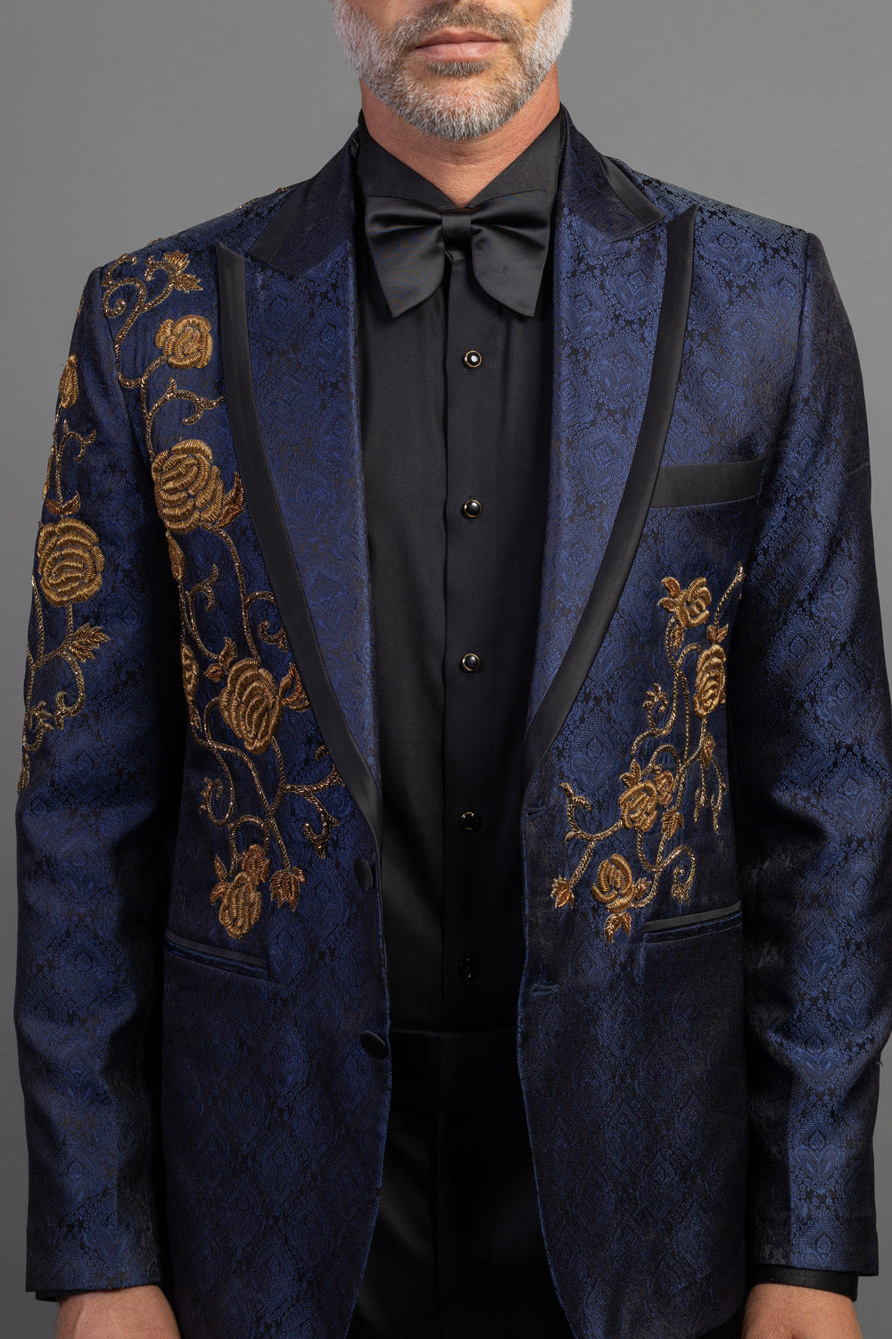 Blue Jacquard Tuxedo