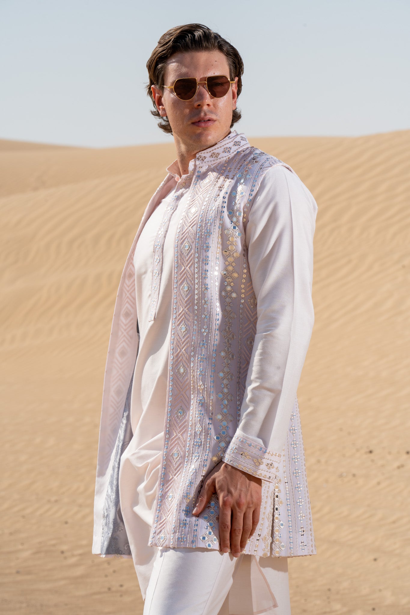 Lavender dream nehru jacket