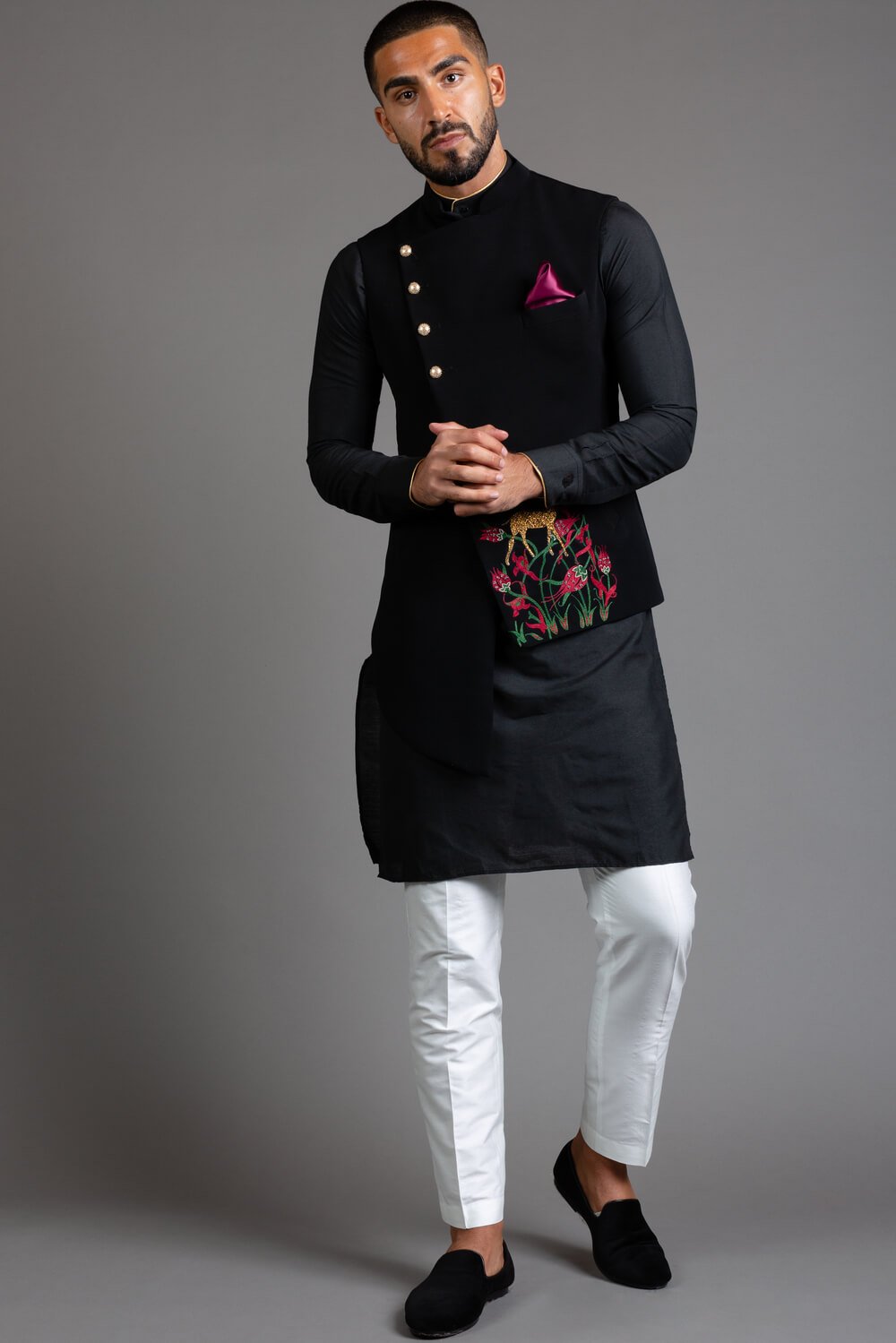 Asymmetric Nehru Jacket