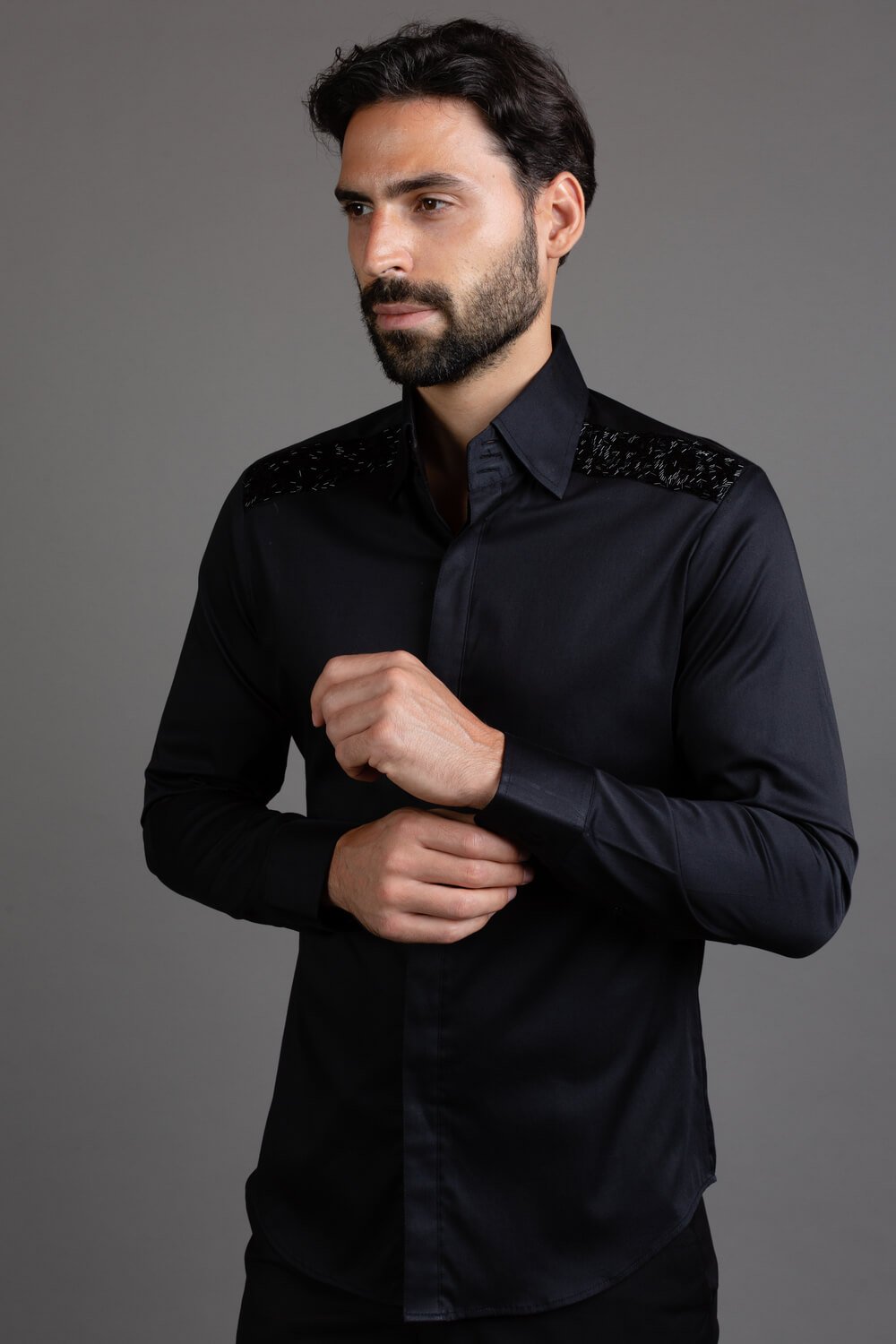 Black Cotton Shirt