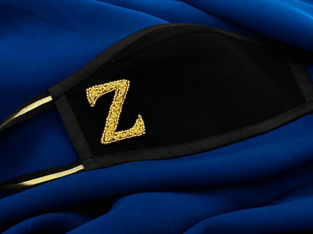 Black Hand Embellished Mask