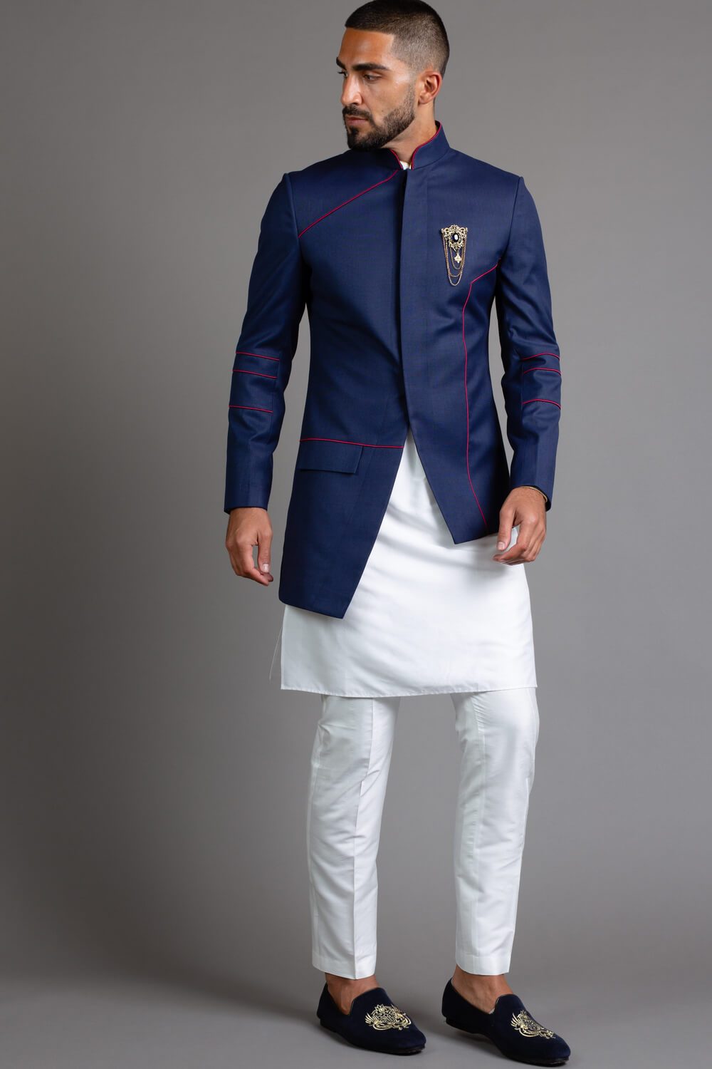 Asymmetric indo 2025 western outfit