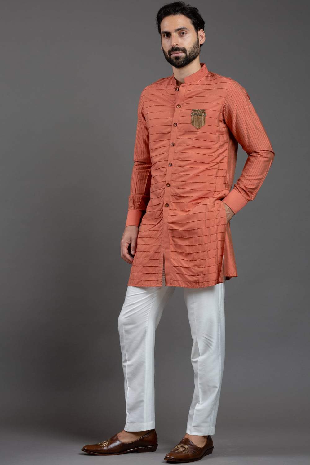 Brick Pintucks Kurta