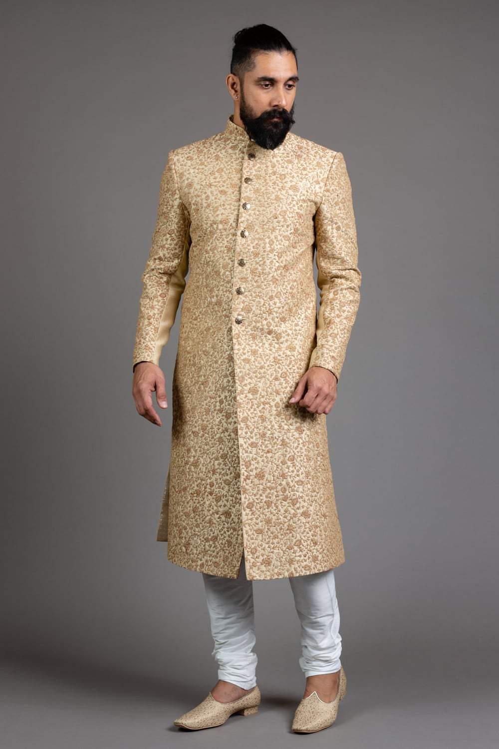 Gold Doori Work Sherwani