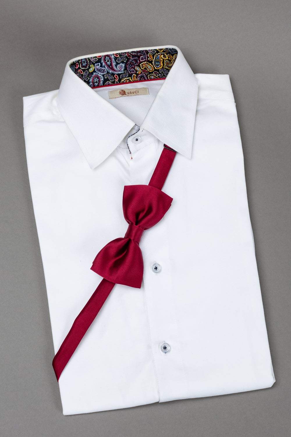 Maroon Satin Pre-Tied Bow Tie