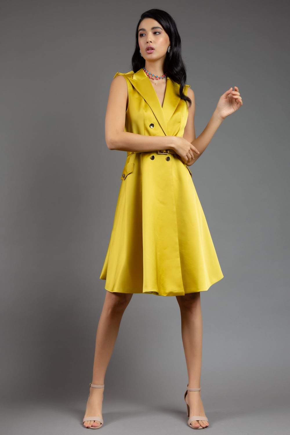 Hobbs mustard outlet dress