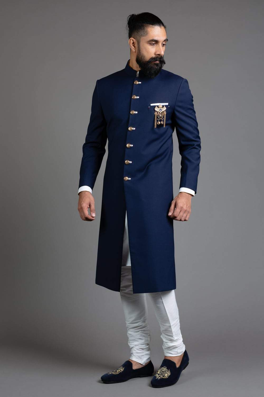 Blue sherwani store