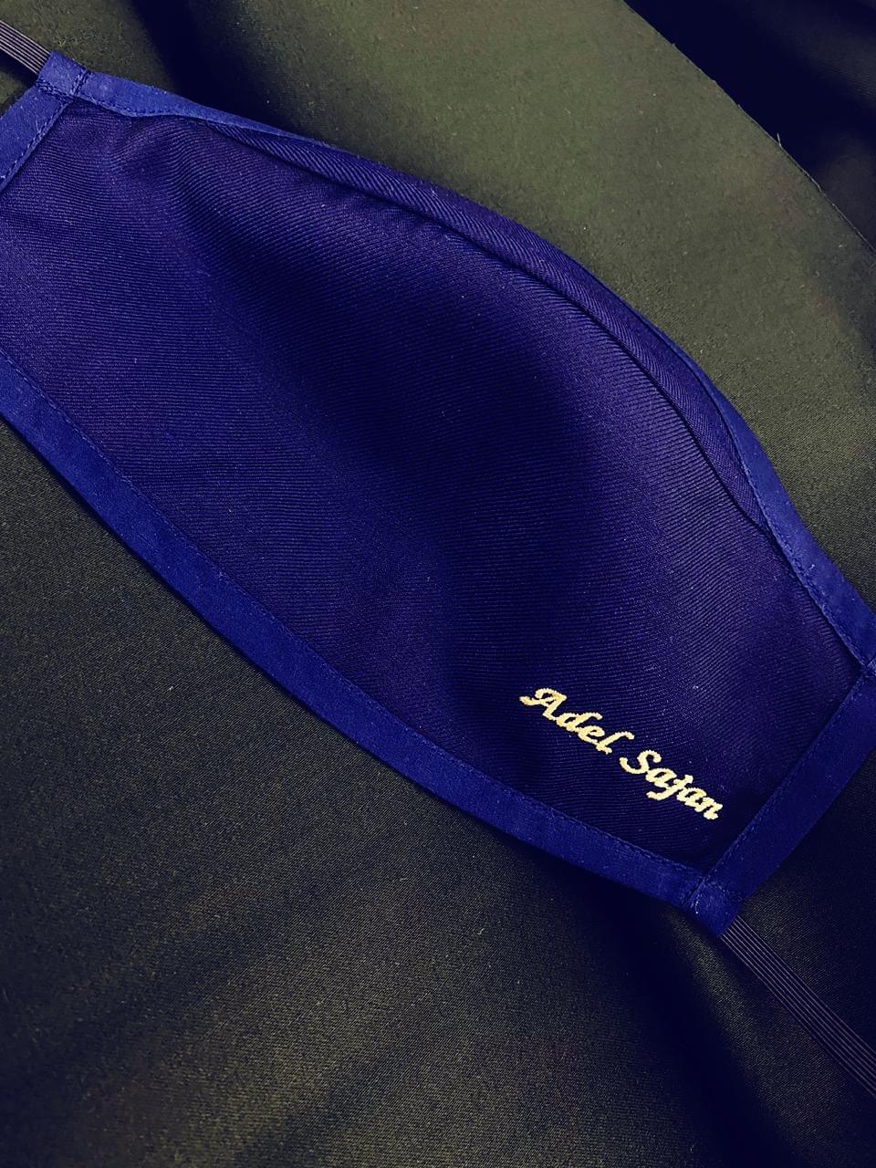 Navy Blue Suiting Mask