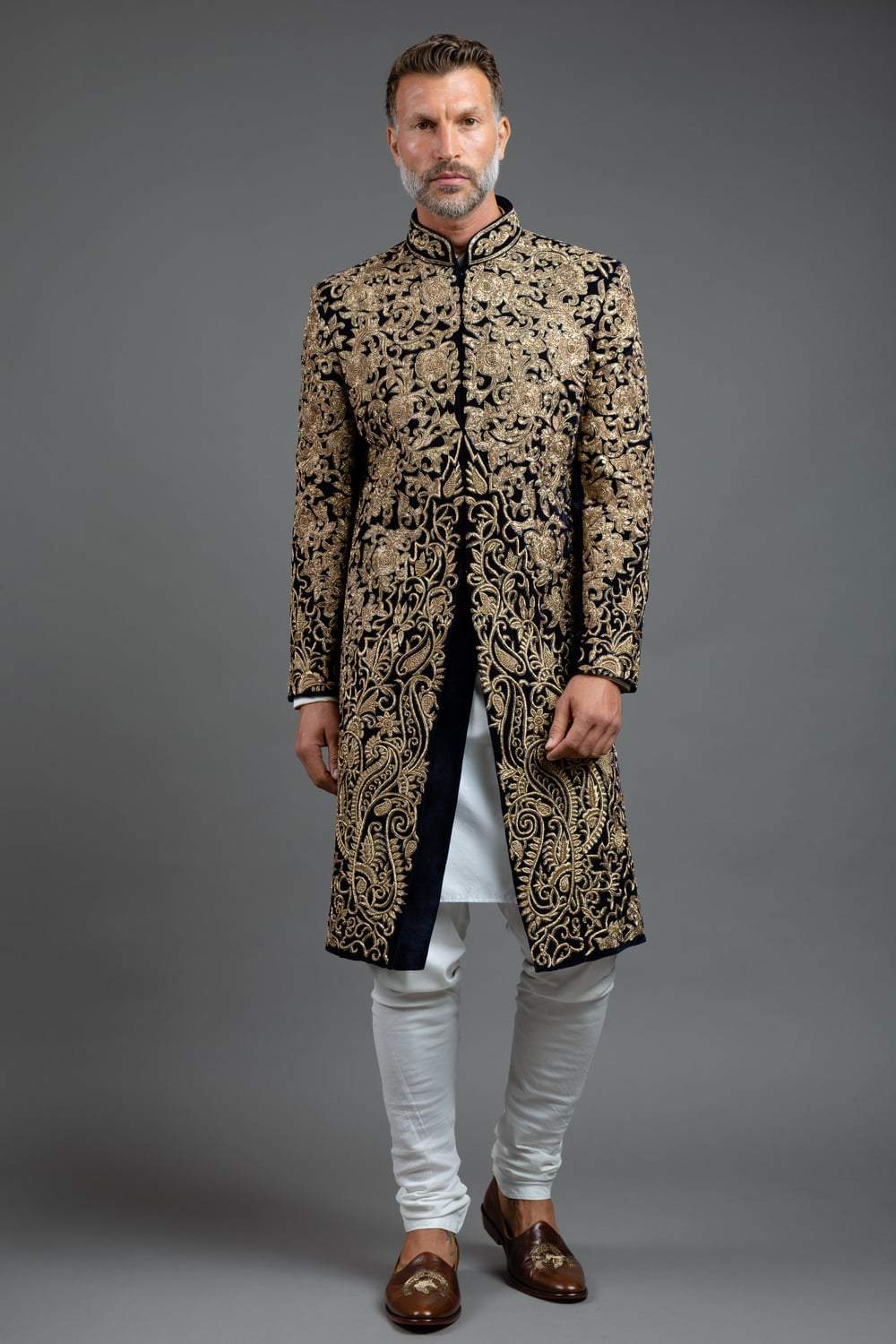Embroidered sherwani store
