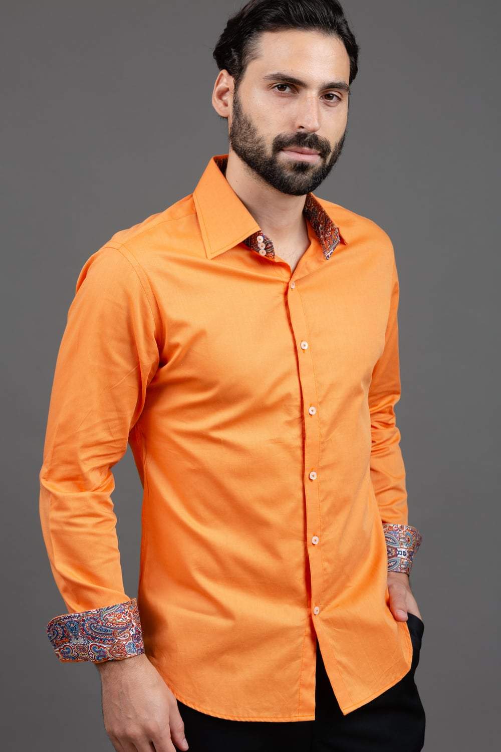 Orange shirt store mens