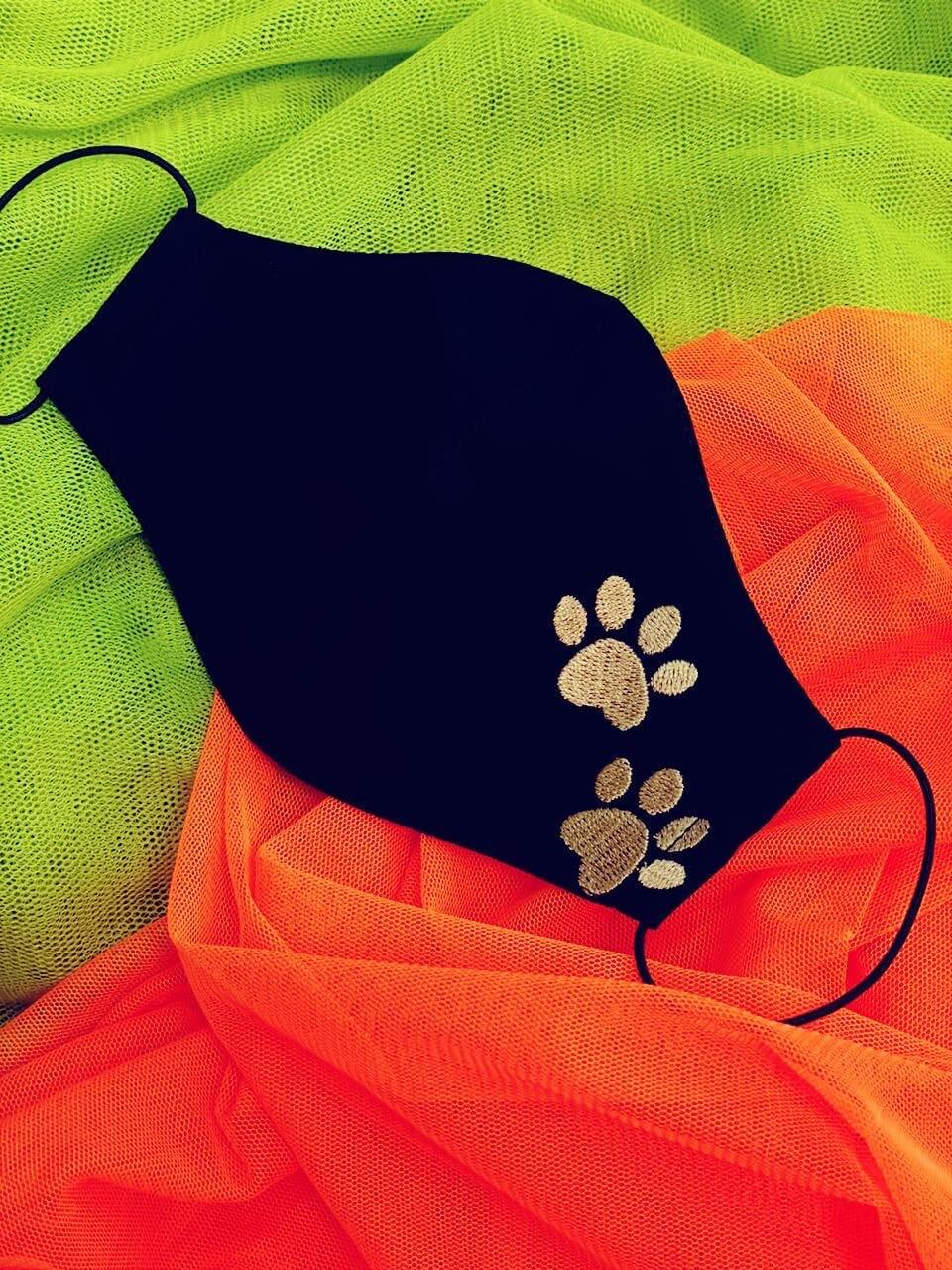 Paw print mask