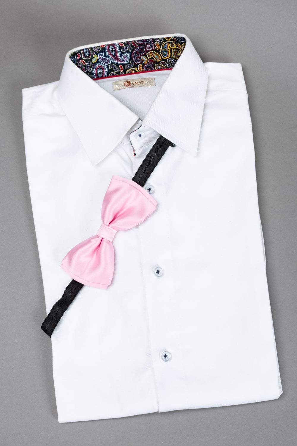 Pink Satin Pre-Tied Bow Tie