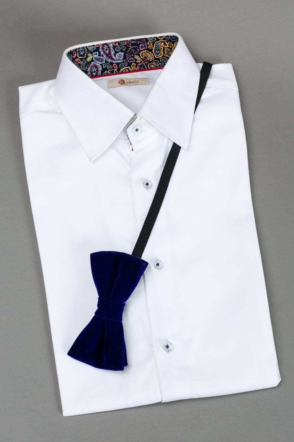 Royal Blue Velvet Pre-Tied Bow Tie