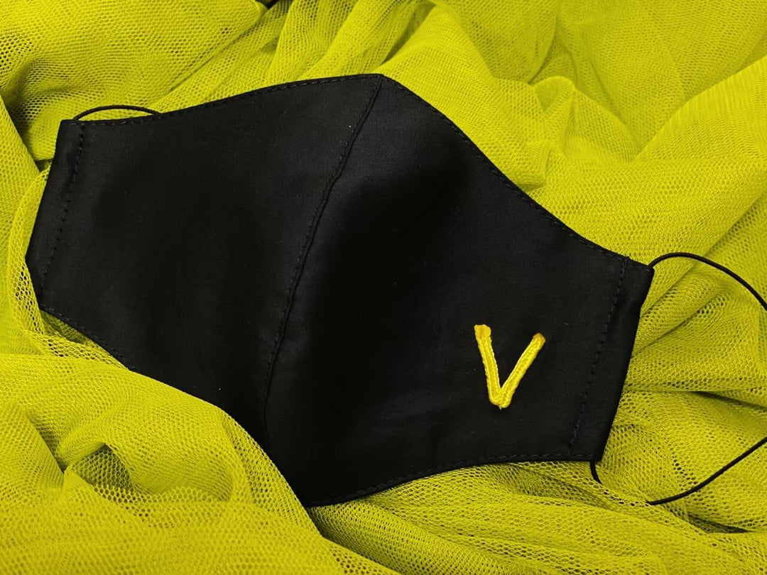 Ribbon Work Initials Mask