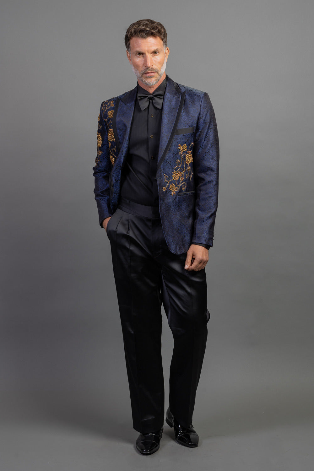 Blue Jacquard Tuxedo