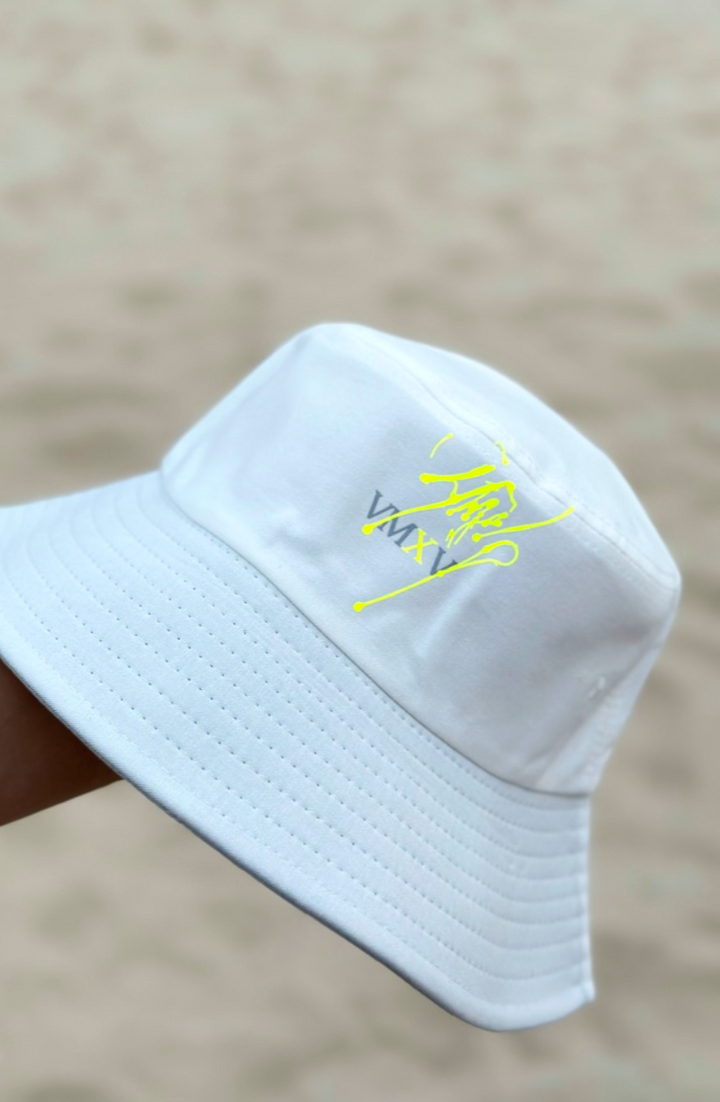 White VMXV Bucket Hat