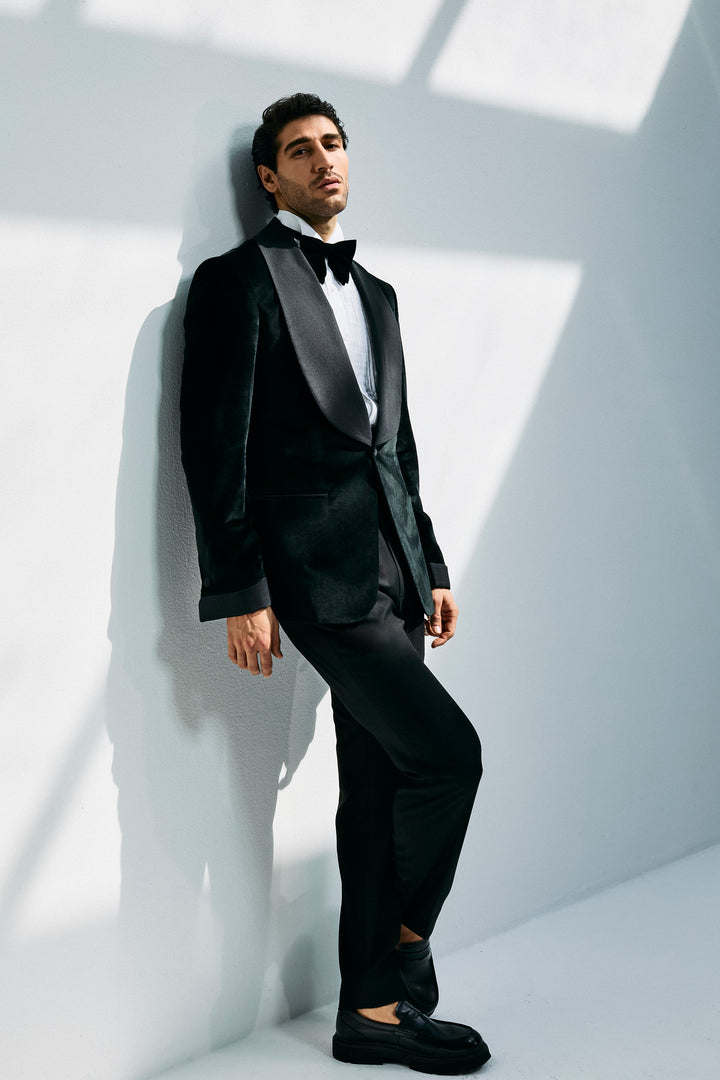 Black tuxedo trouser