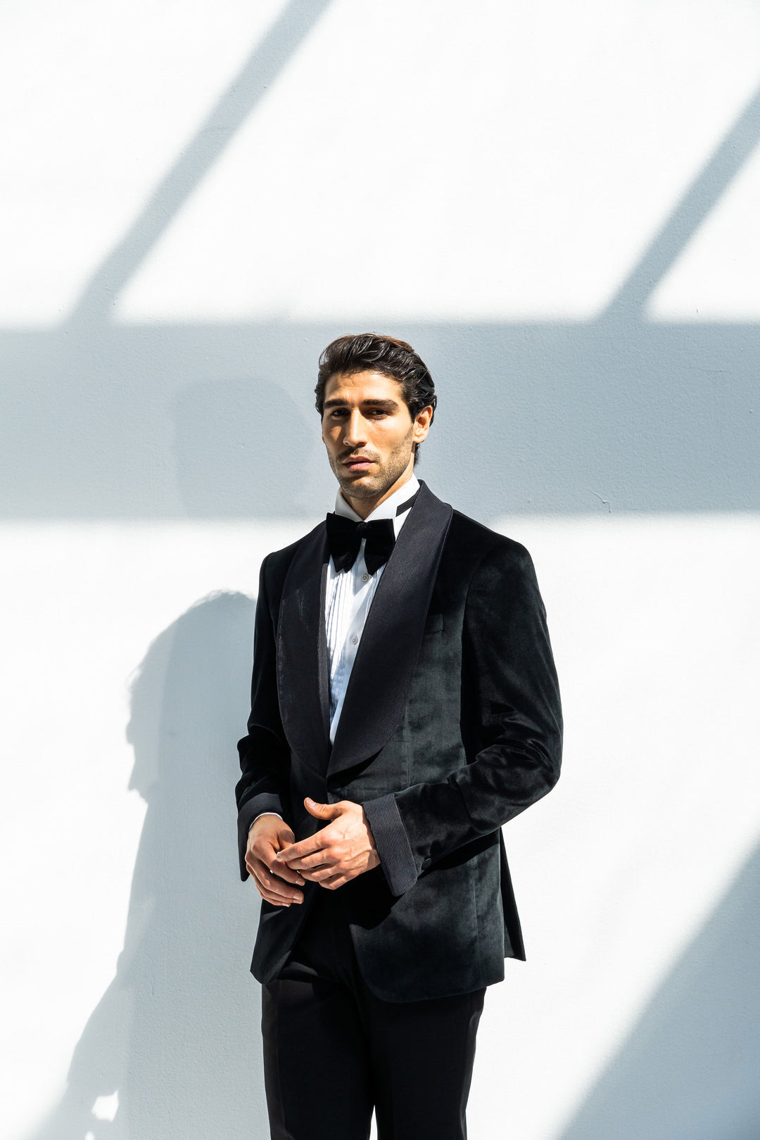 Black tuxedo trouser