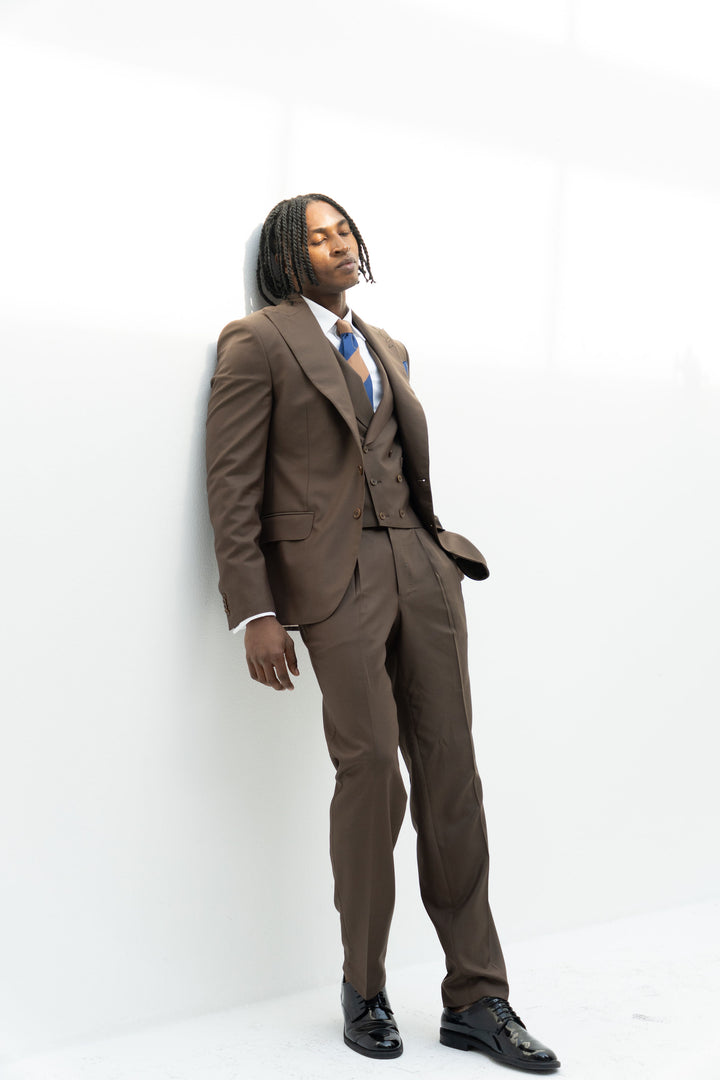 Brown 3 piece suit
