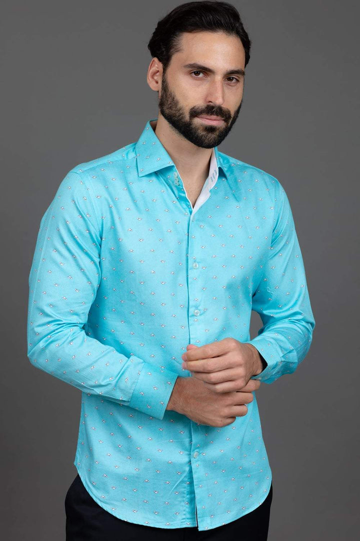 Aqua Blue Shirt
