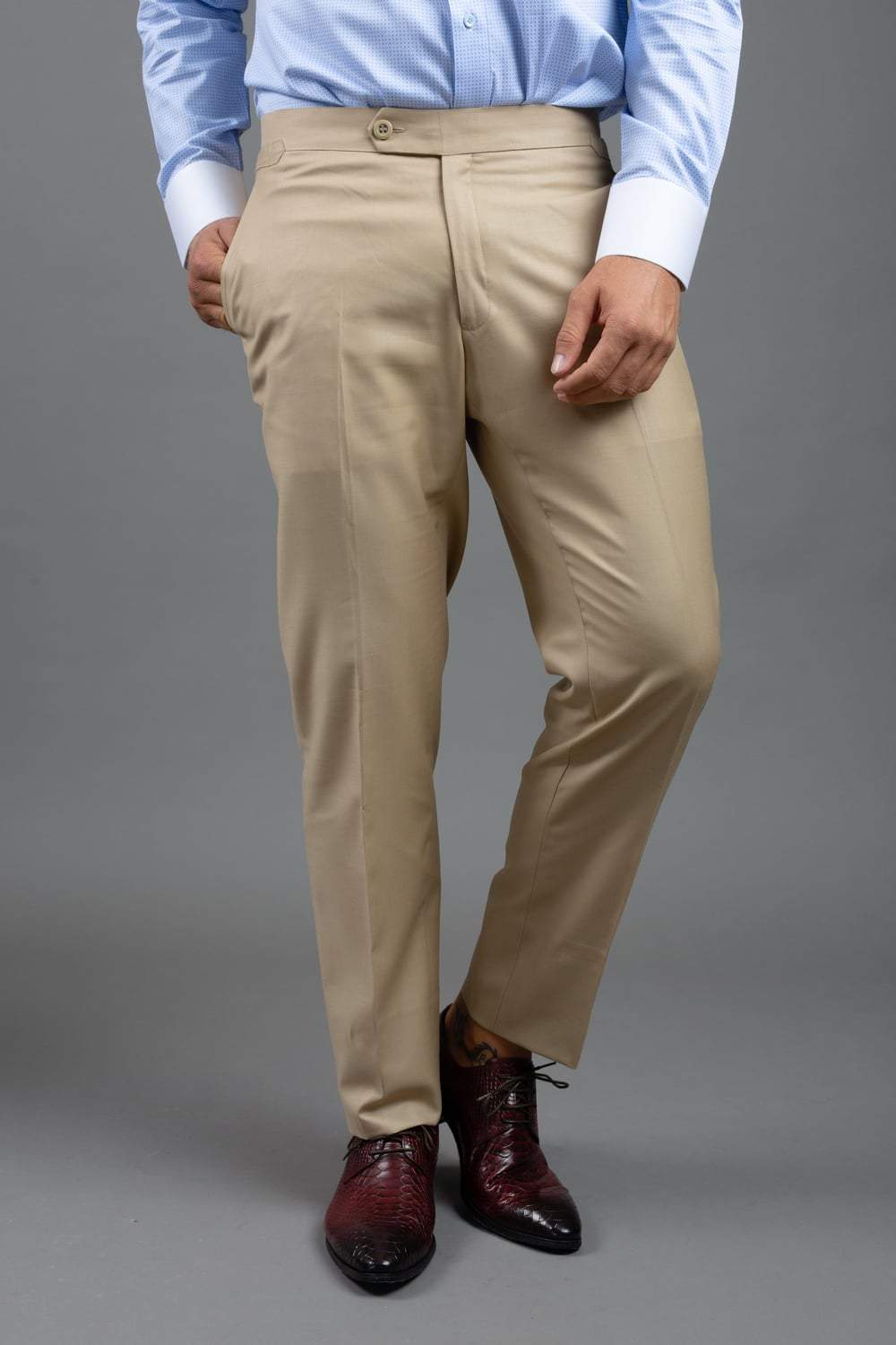 Men's Summer Linen Pants Beige Straight Loose Formal Trousers Men Office  Essentials Suit Pants Men Size 40 42 44 - Casual Pants - AliExpress