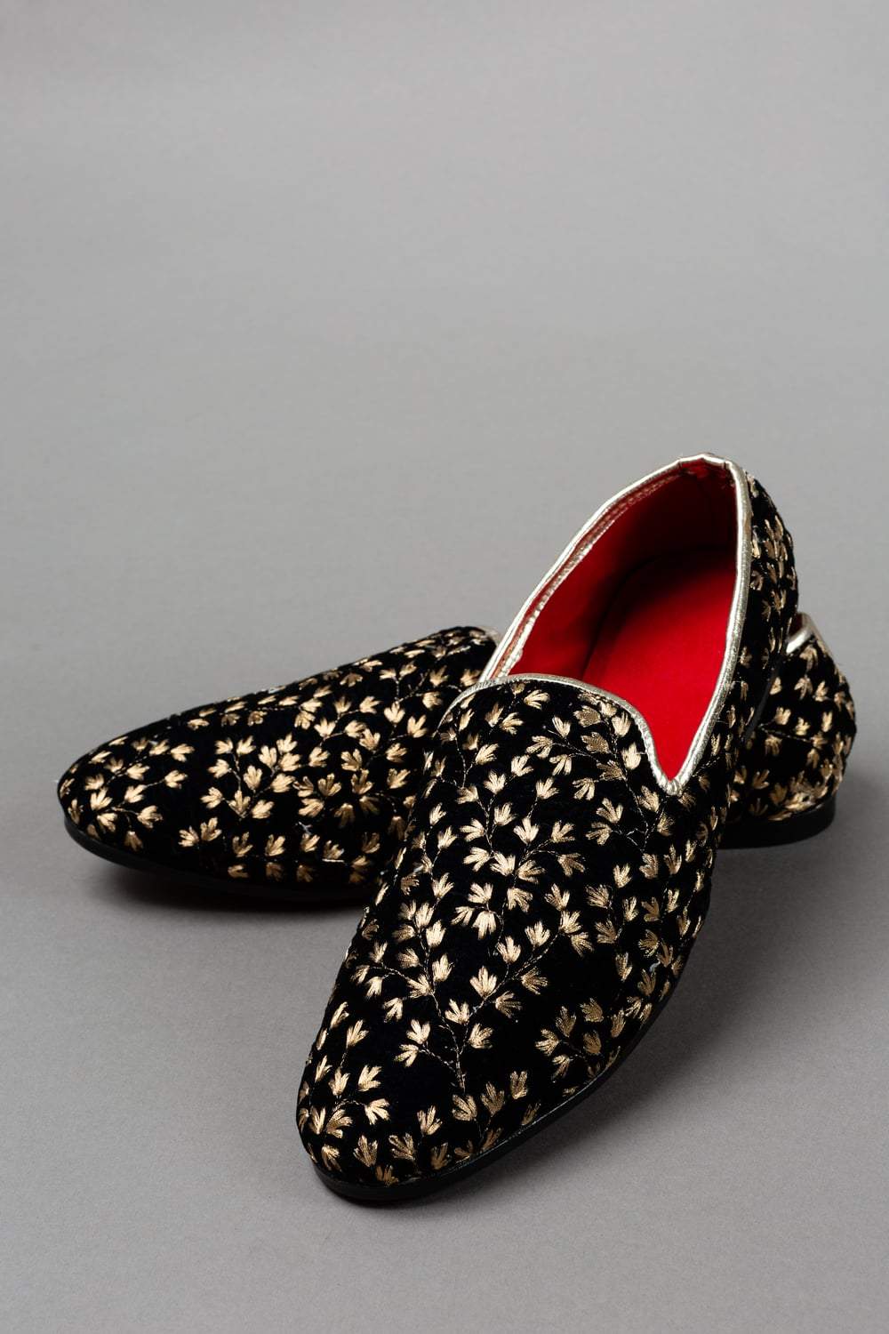 Black Embroidered Shoe
