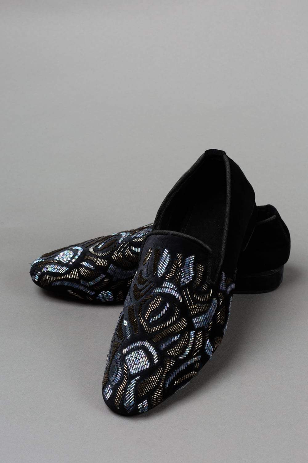 Black Embroidered Shoe