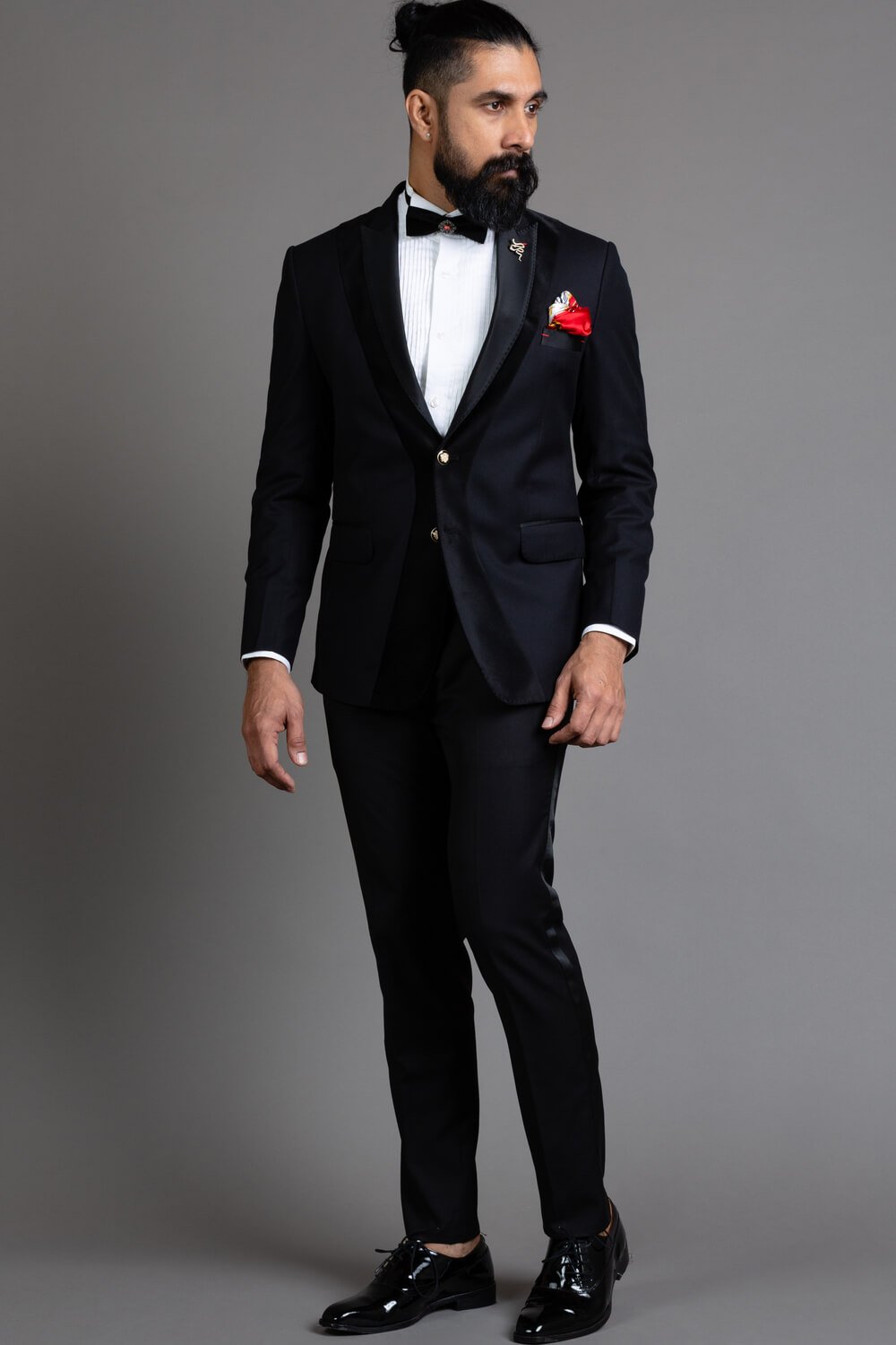 Black Two Buttons Tuxedo