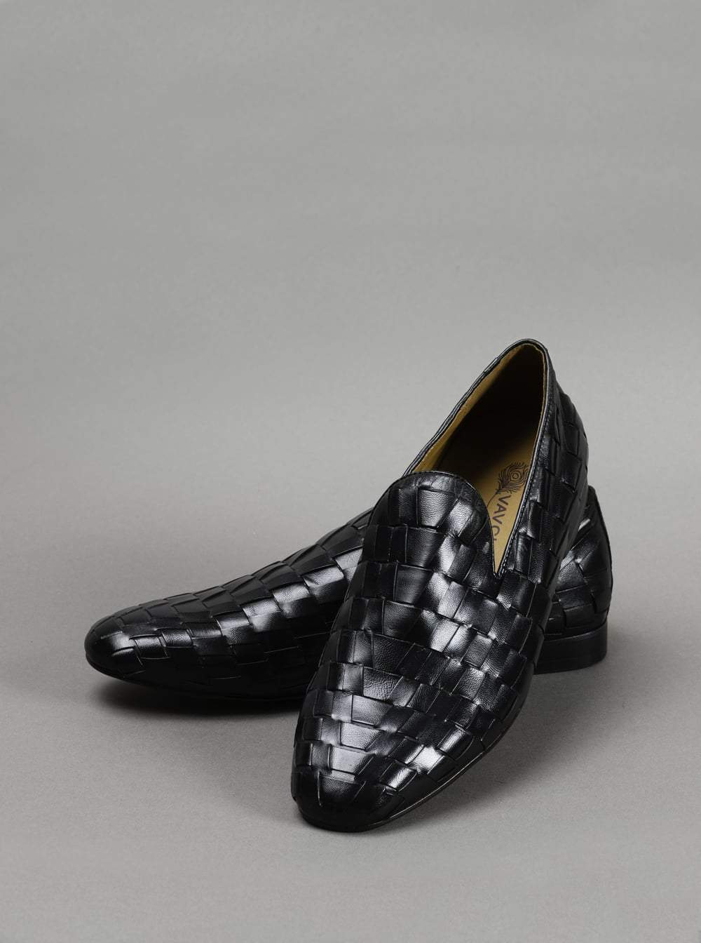 Black Woven Loafer Shoes(Repeat)