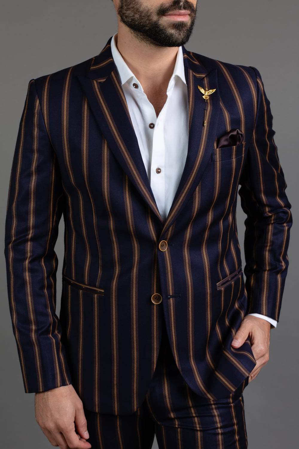 Blue Stripe Suit