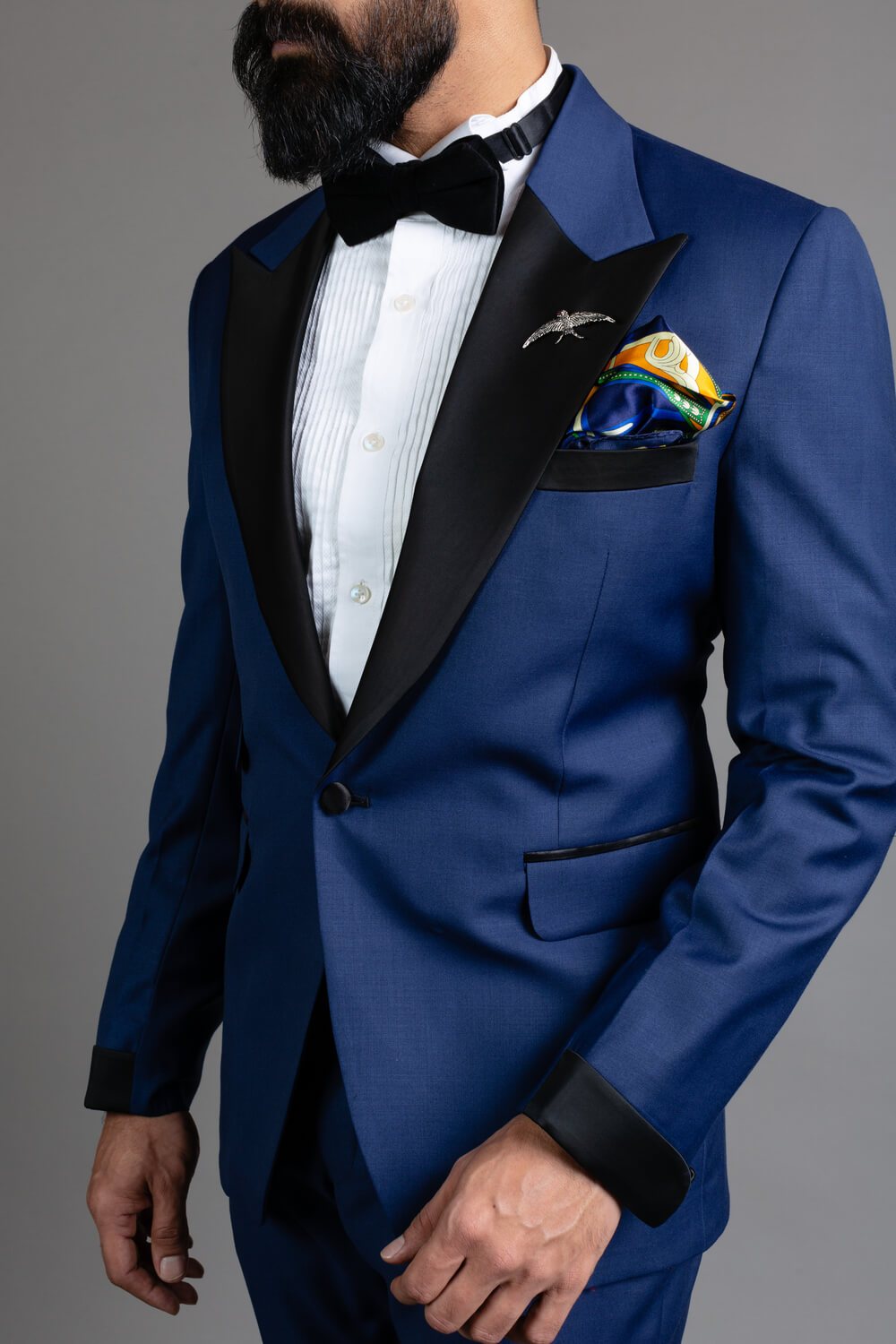 Blue Tuxedo Suit