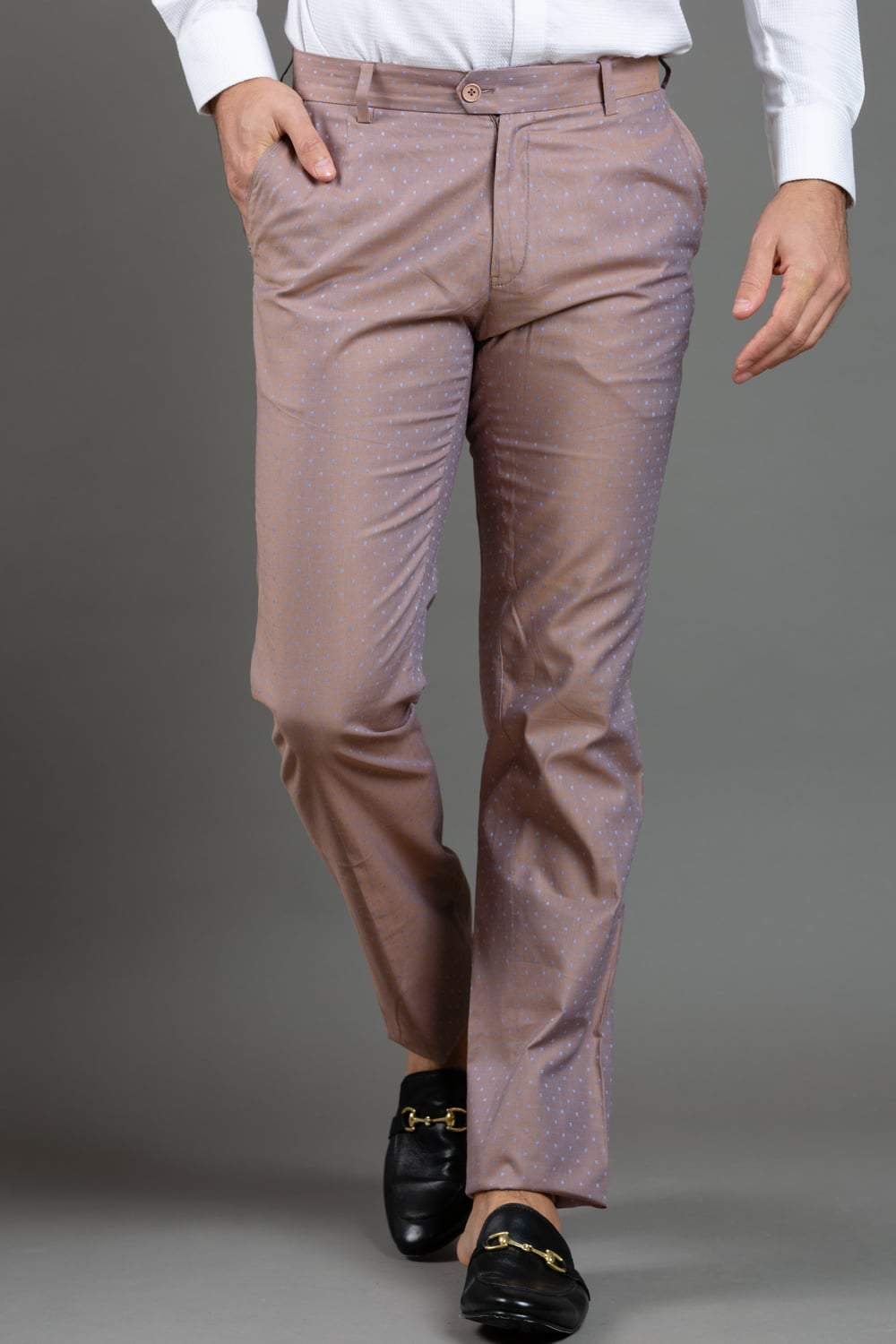 Champagne Printed Trouser
