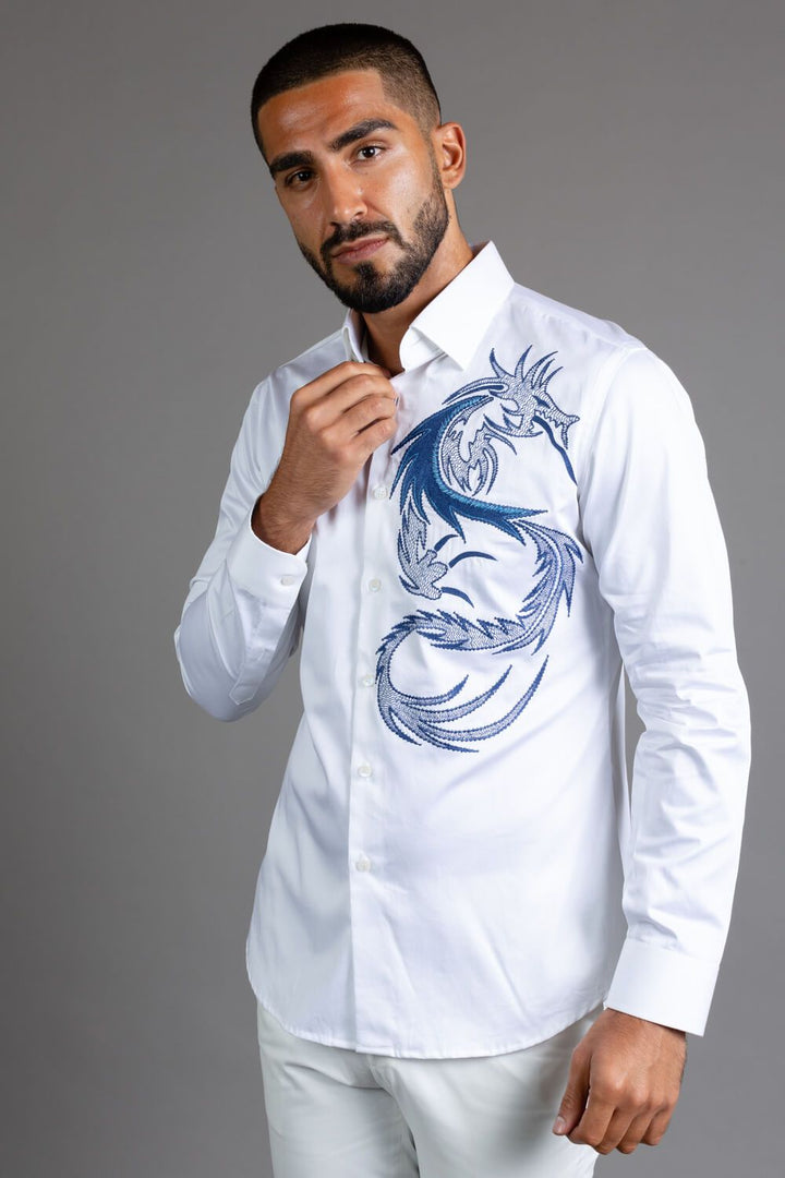 Dragon Embroidered Shirt