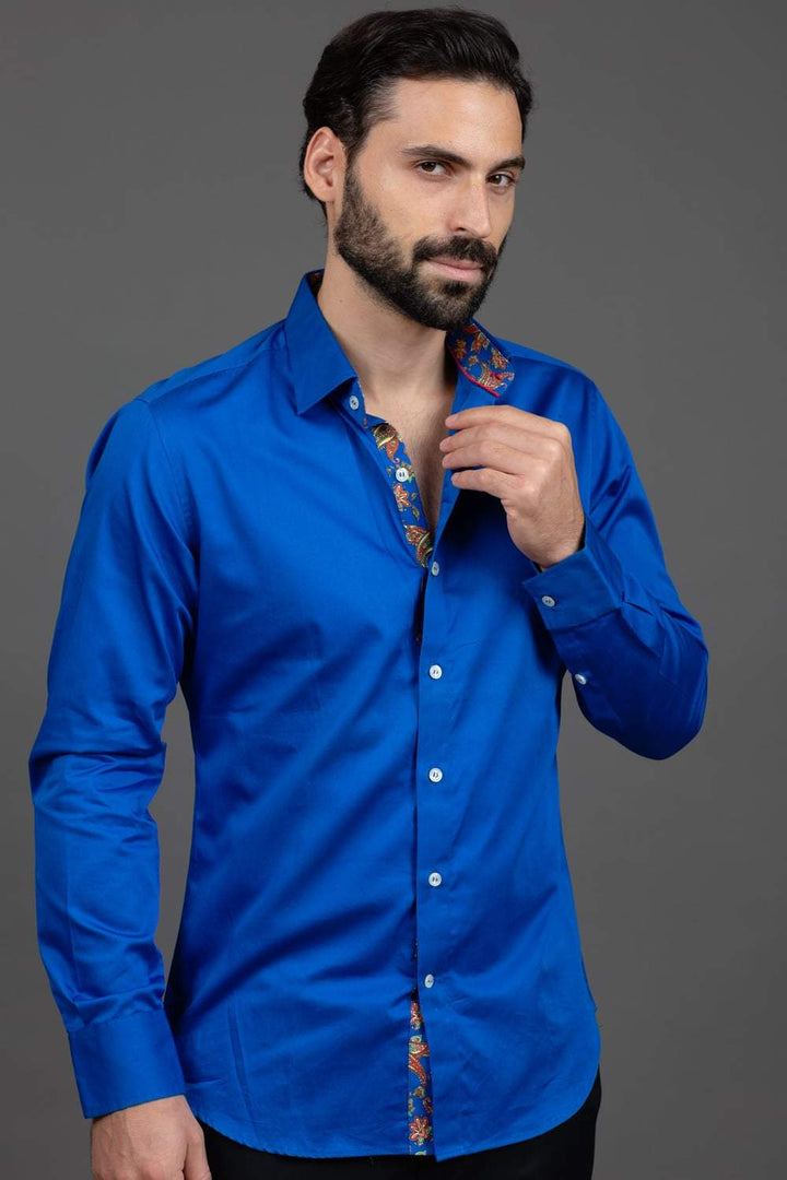 Electric Blue Shirt