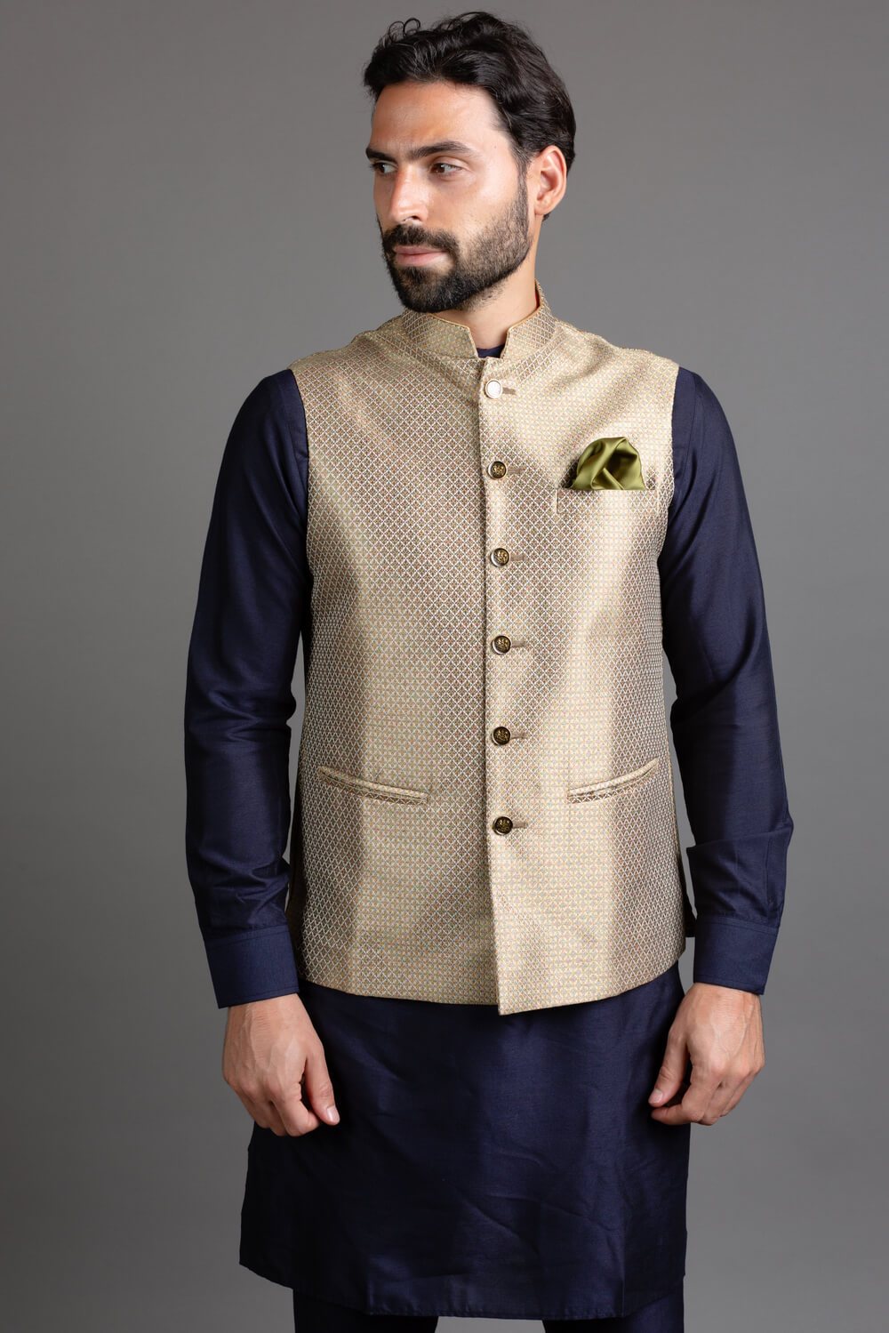 Gold brocade jacket online