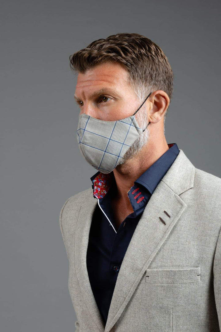 Grey Checks Mask