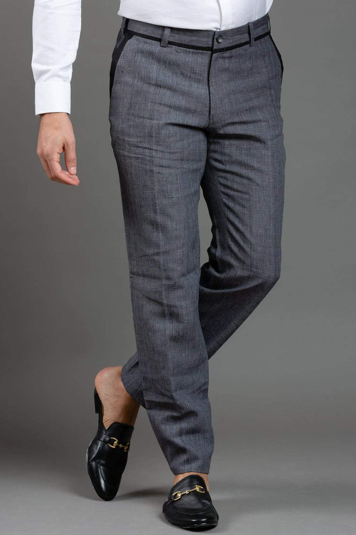 Grey Checks Trouser