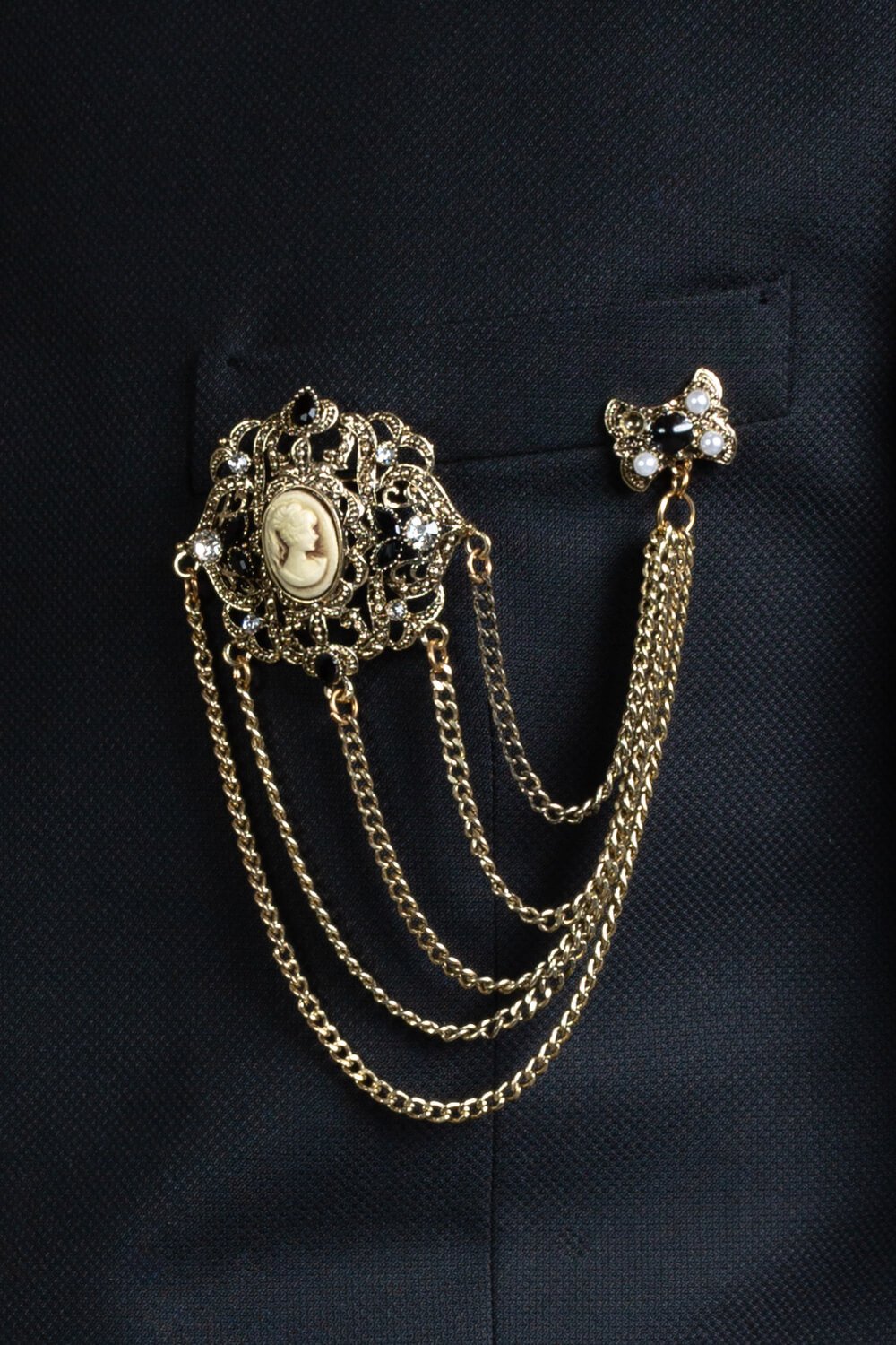 Black Half Sleeve Bandhgala
