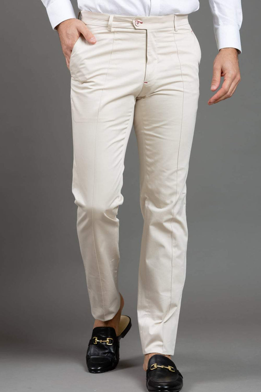 Men's Beige Trousers — Silvijn main image 1