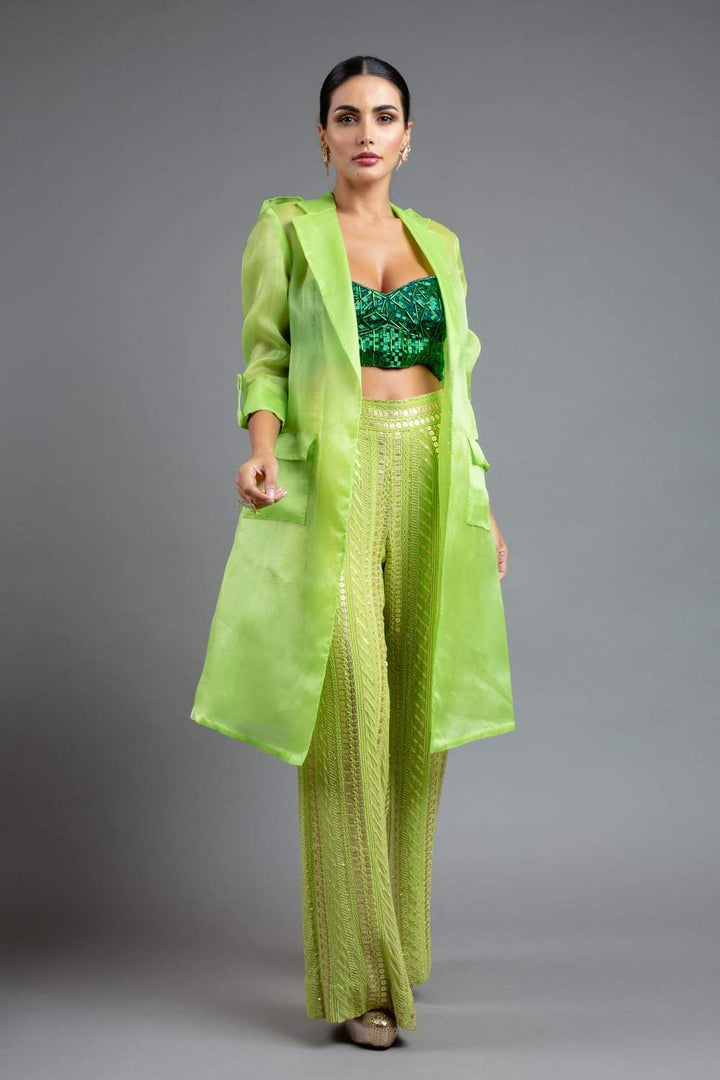 Lime Green Organza Chester