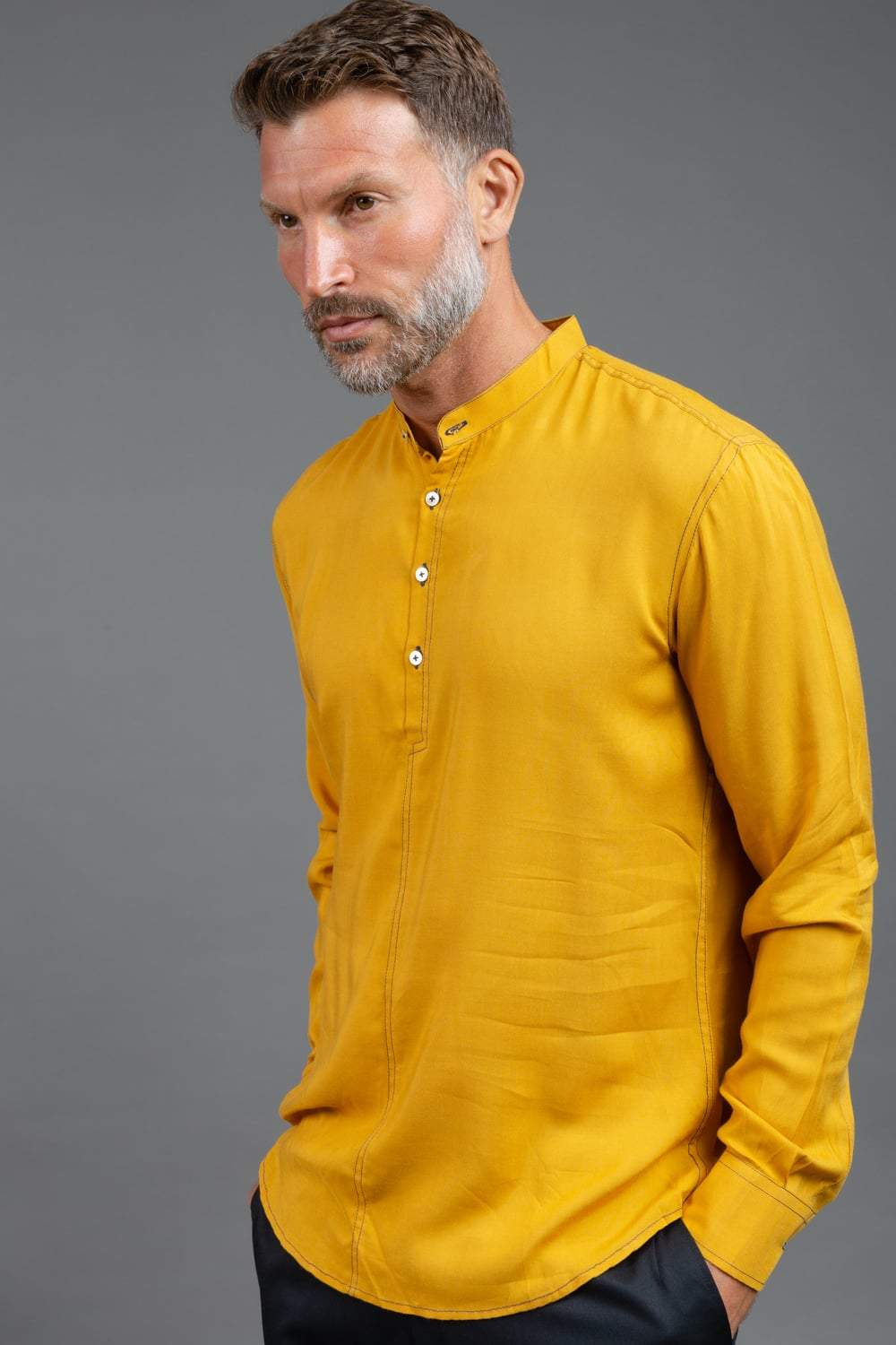 Mustard Kurta Shirt