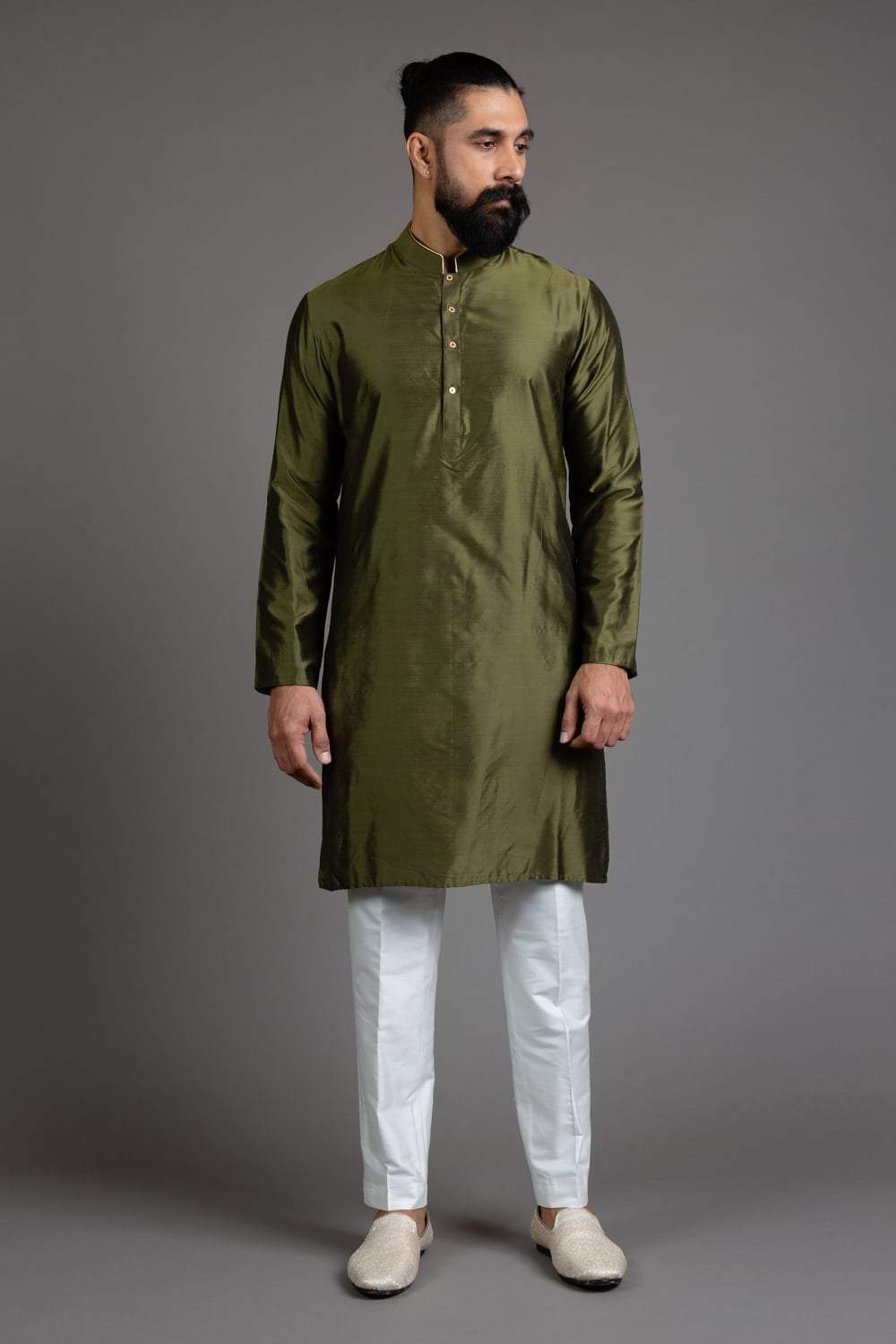 Olive Green Kurta