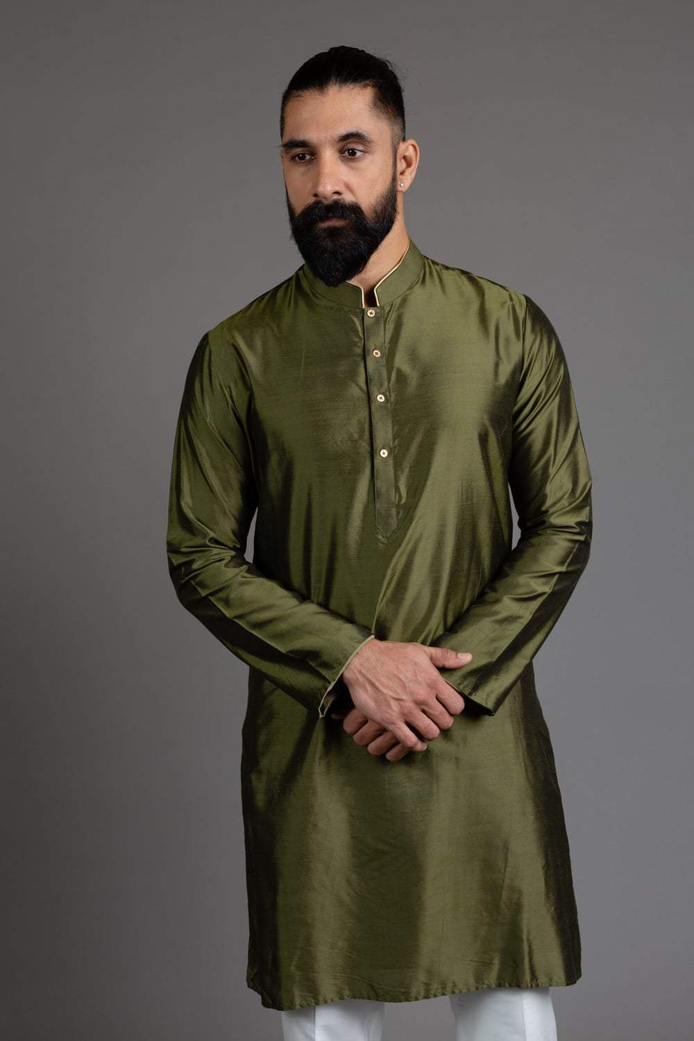 Olive Green Kurta