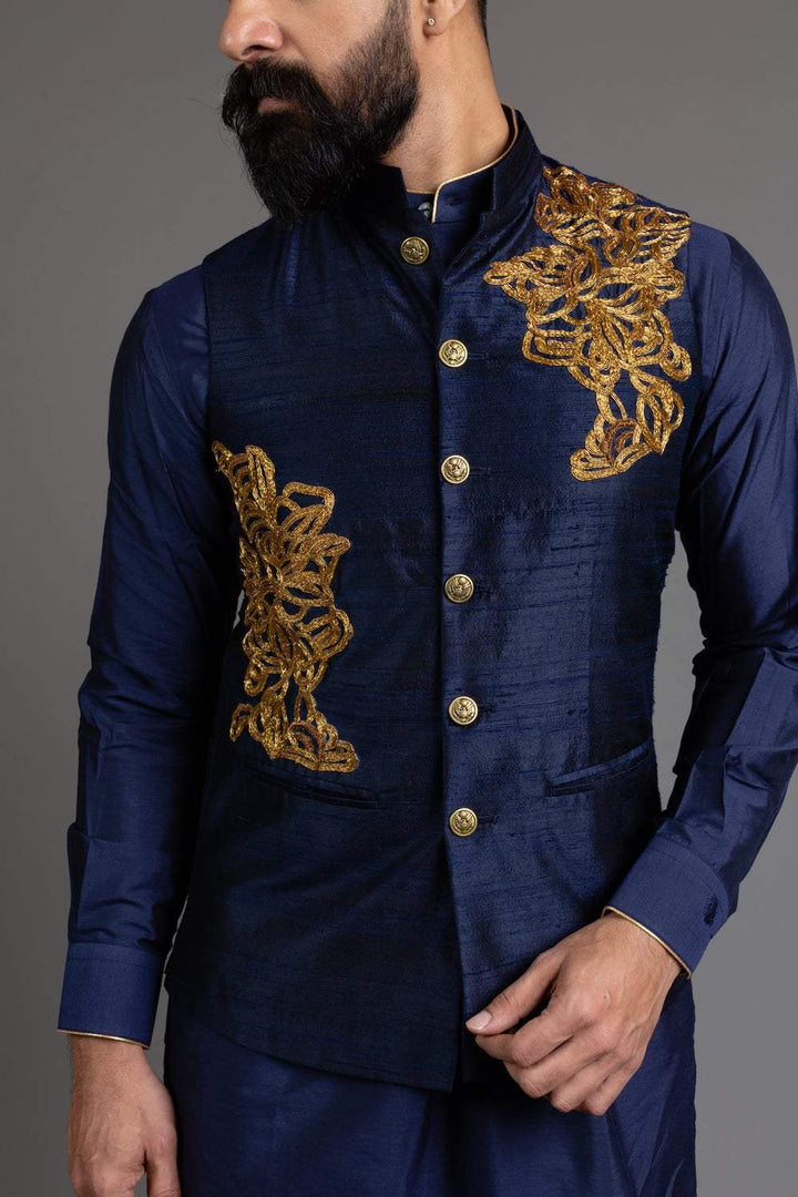 Raw Silk Nehru Jacket