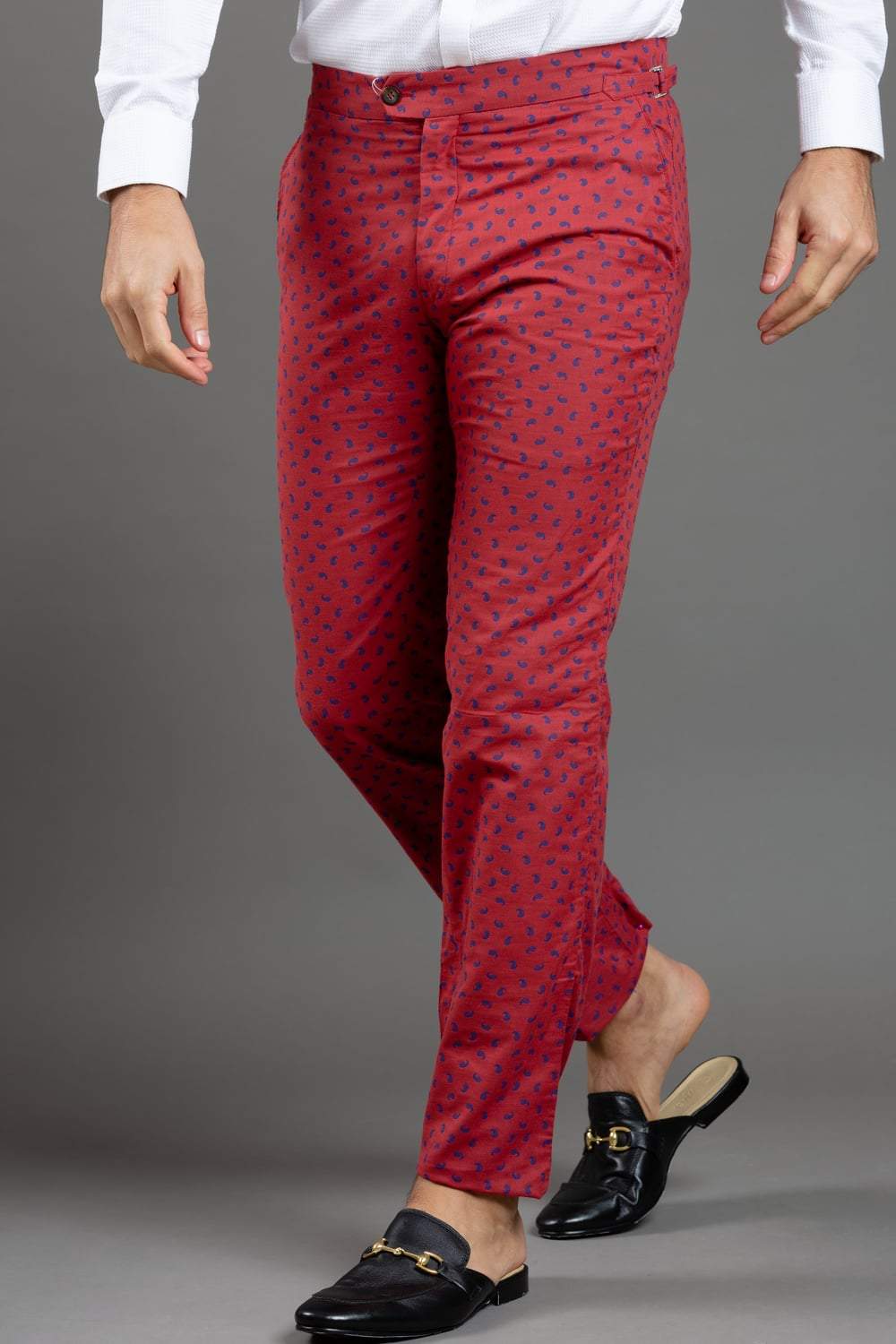 Red Printed Trouser