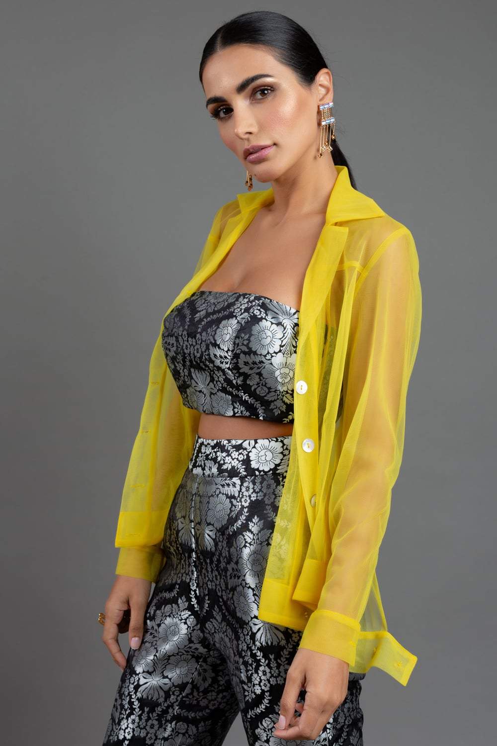 Spring Yellow Tulle Jacket
