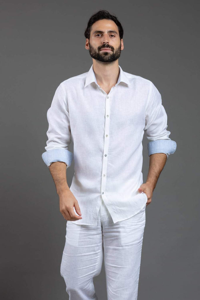 White Linen Shirt