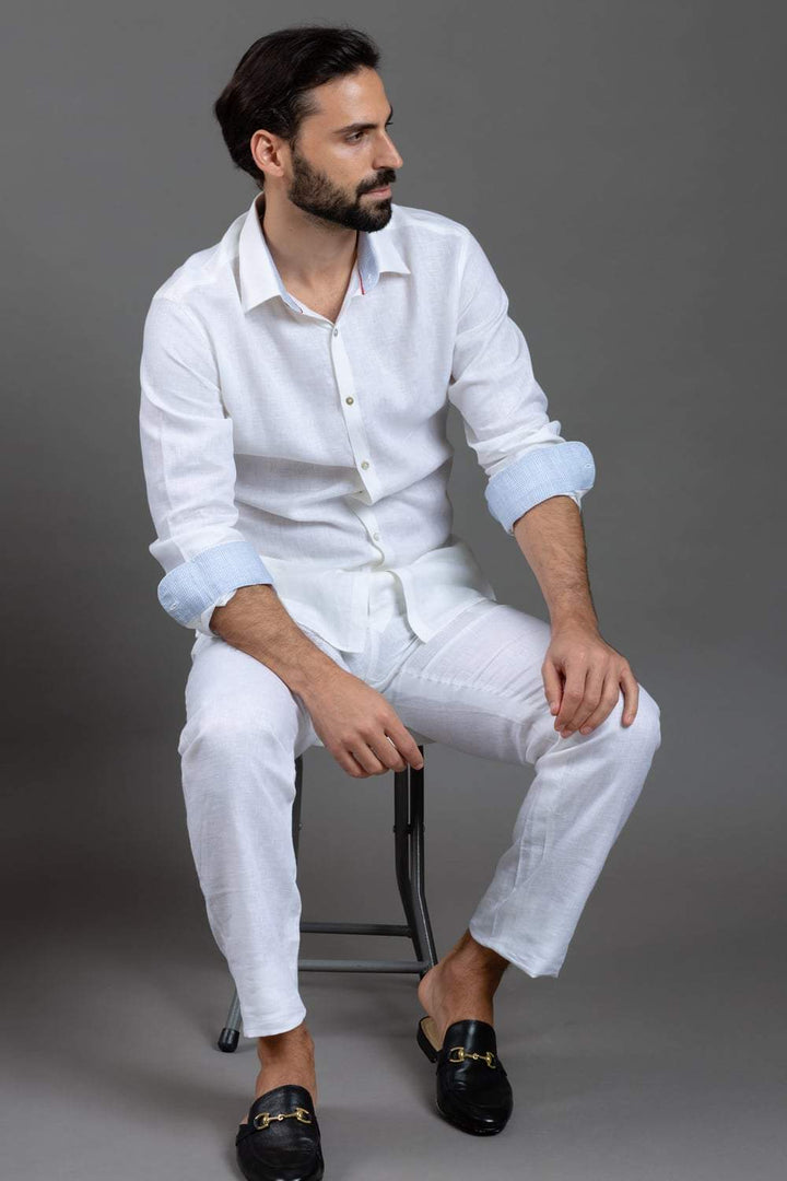 White Linen Shirt