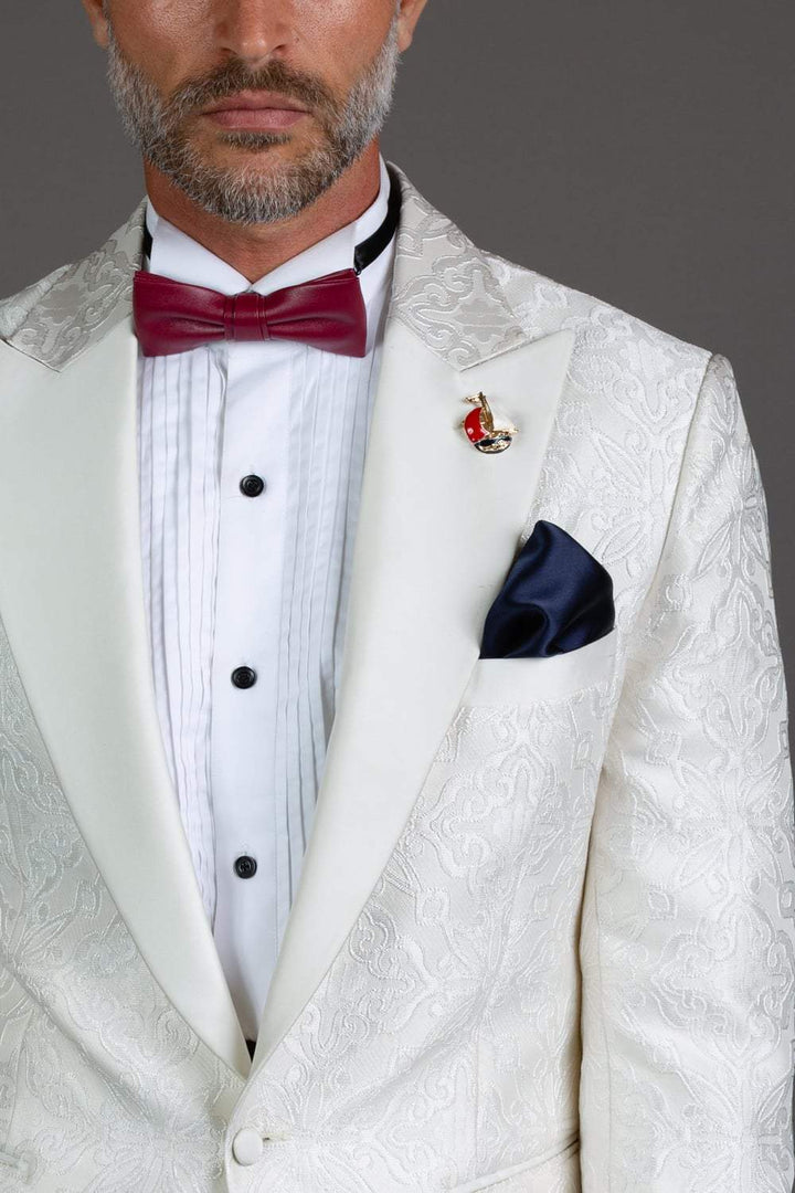 White Textured Tuxedo